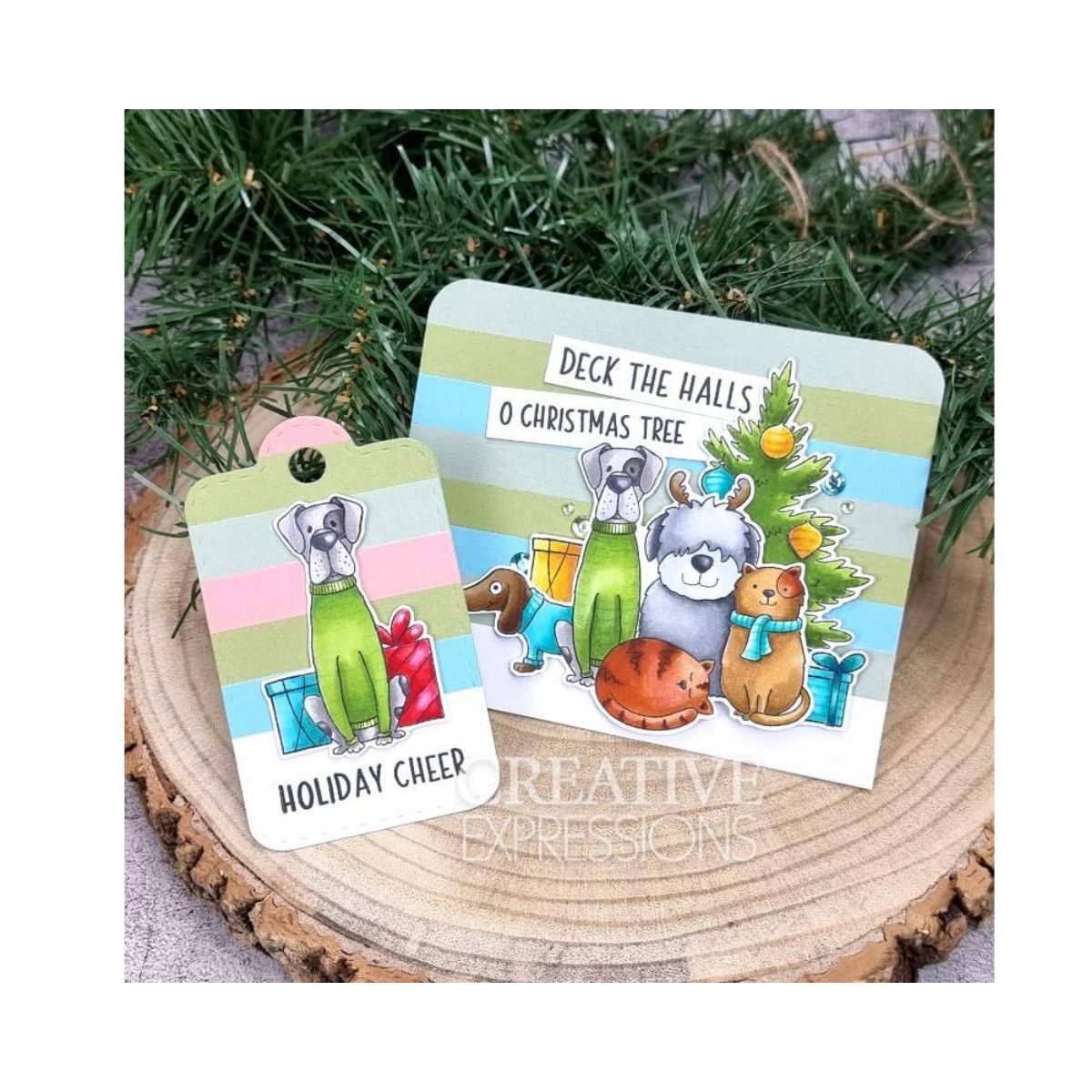 Jane's Doodles O Christmas Tree Clear Stamp Set