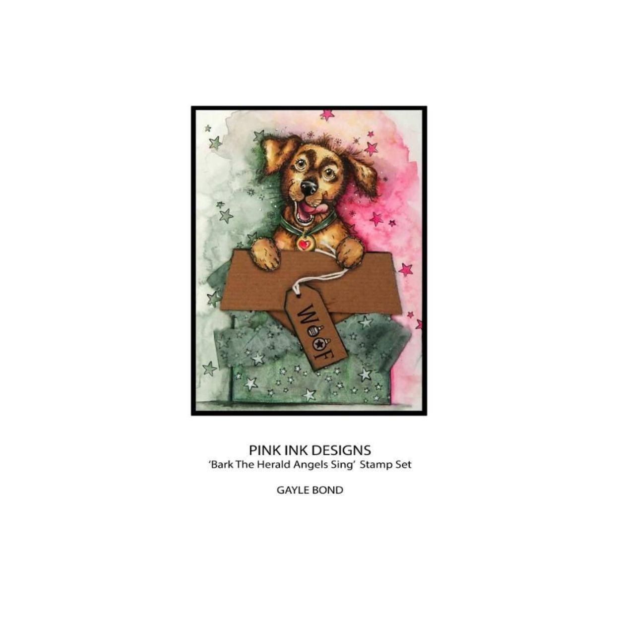 Pink Ink Designs Bark the Herald Angels Sing Clear Stamp Set
