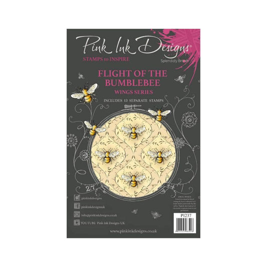 Pink Ink Designs Flight of the Bumblebee Clear Stamp Set