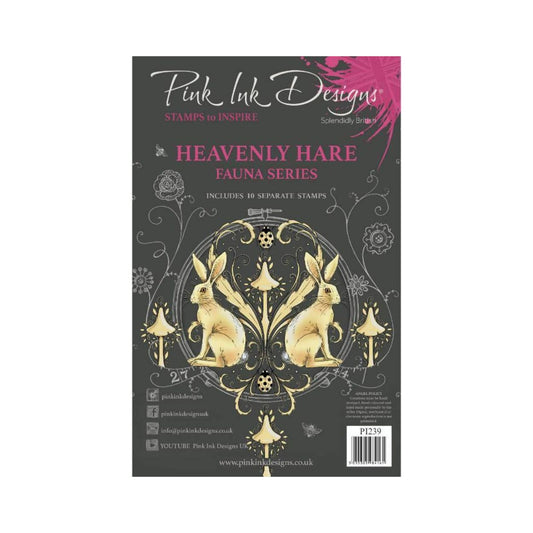 Pink Ink Designs Heavenly Hare Clear Stamp Set
