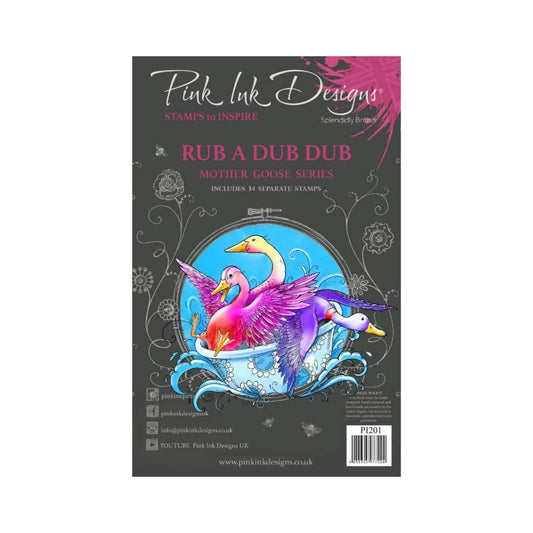 Pink Ink Designs Rub A Dub Dub Clear Stamp Set