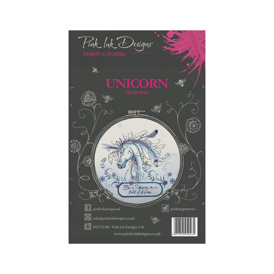 Pink Ink Designs unicorn clear stamp set