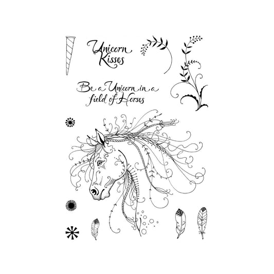Unicorn clear stamps from Pink Ink Designs