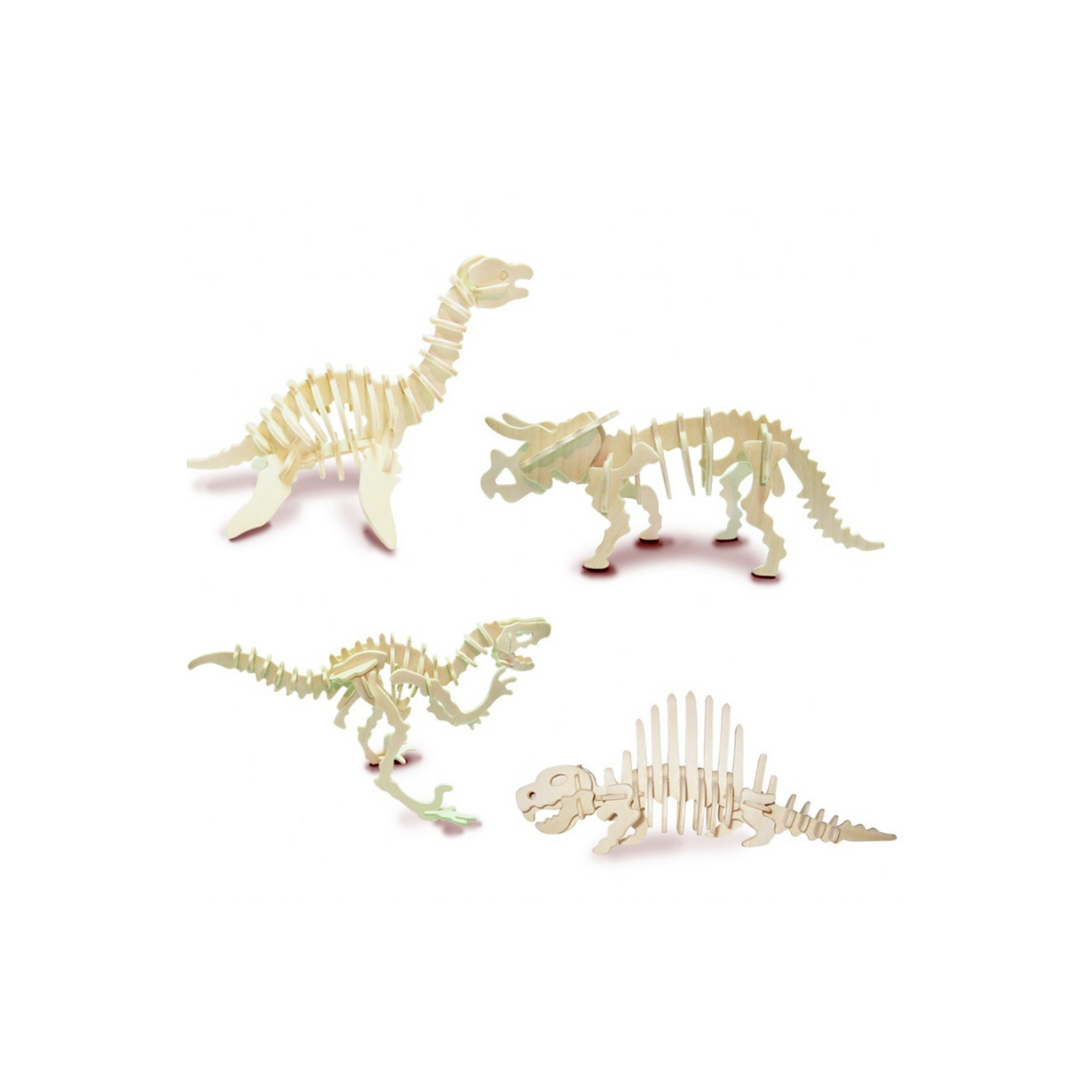 Quay Dinosaur Set 3 Woodcraft Construction Kit