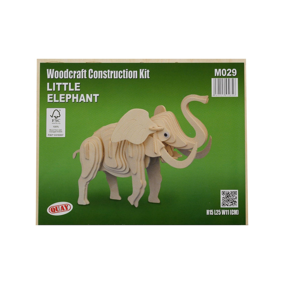 Quay Little Elephant Woodcraft Construction Kit