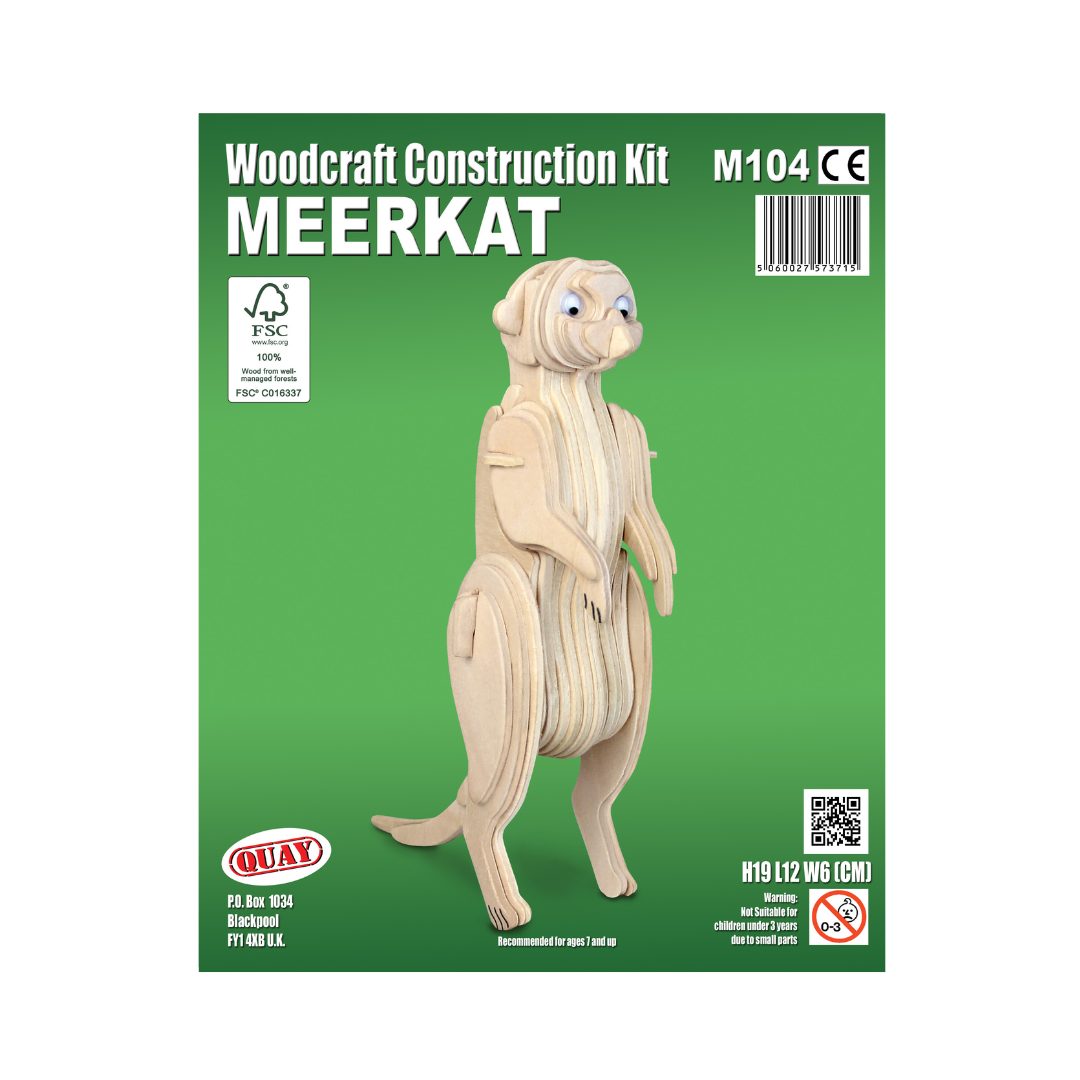 Quay Meerkat Woodcraft Construction Kit