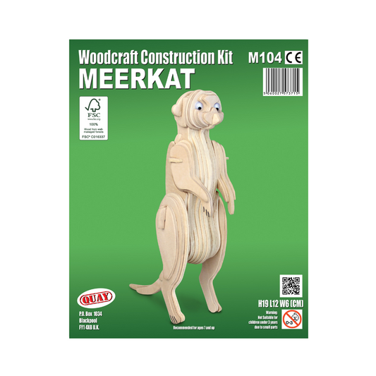 Quay Meerkat Woodcraft Construction Kit