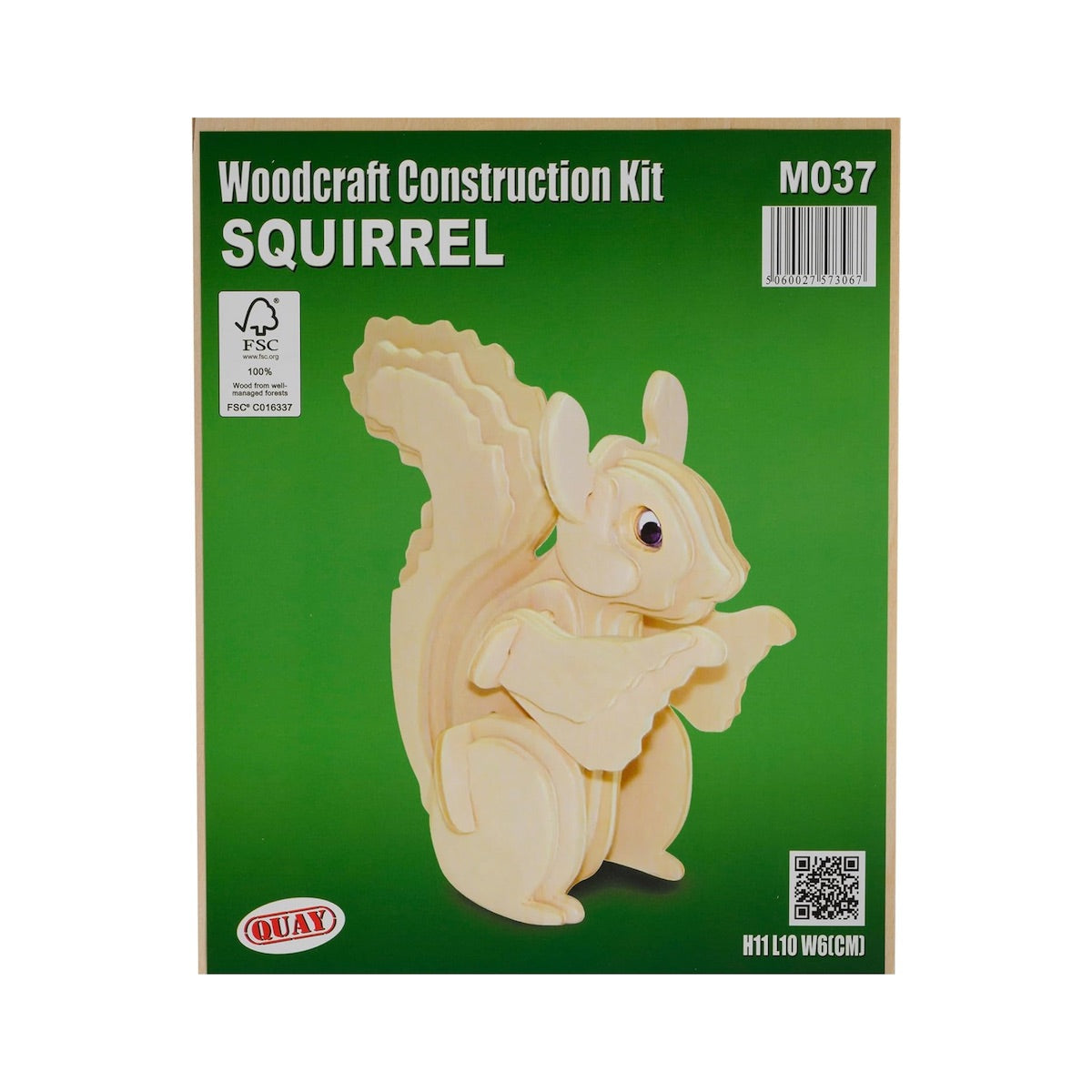 Quay Squirrel Woodcraft Construction Kit