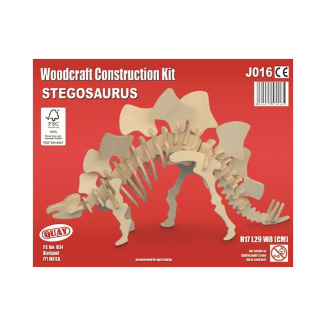 Quay Stegosaurus Woodcraft Construction Kit