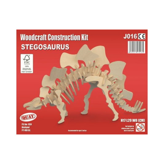 Quay Stegosaurus Woodcraft Construction Kit
