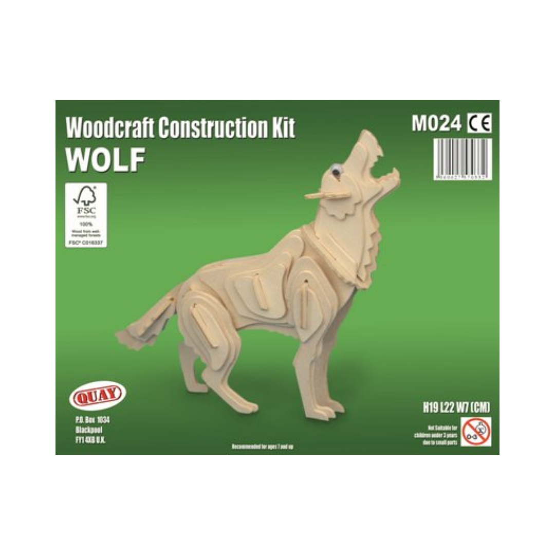 Quay Wolf Woodcraft Construction Kit - Main Image