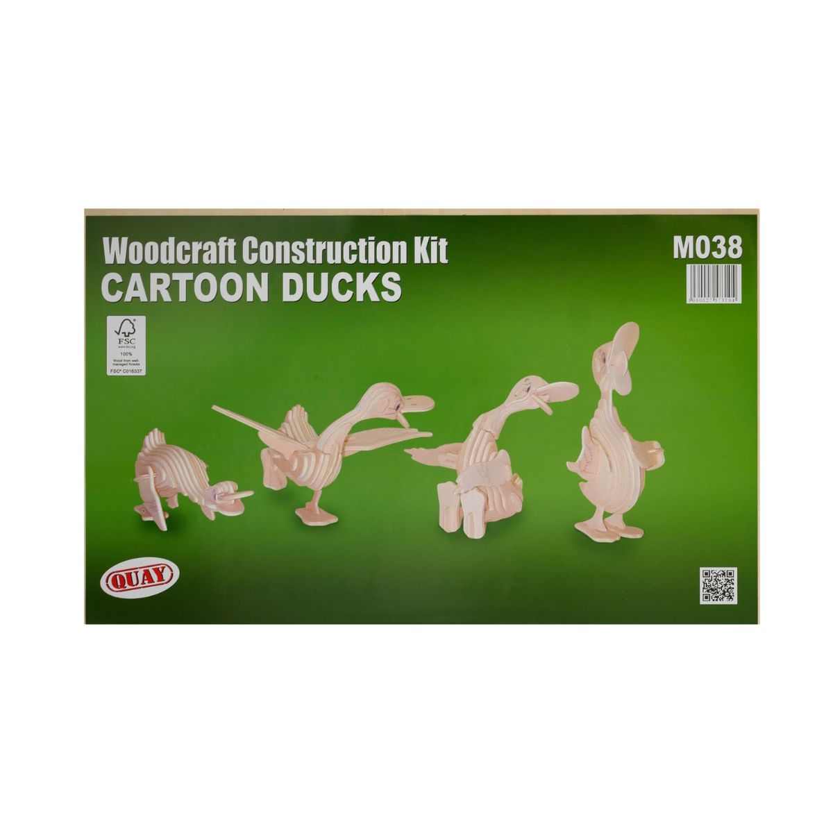 Quay Cartoon Ducks Woodcraft Construction Kit