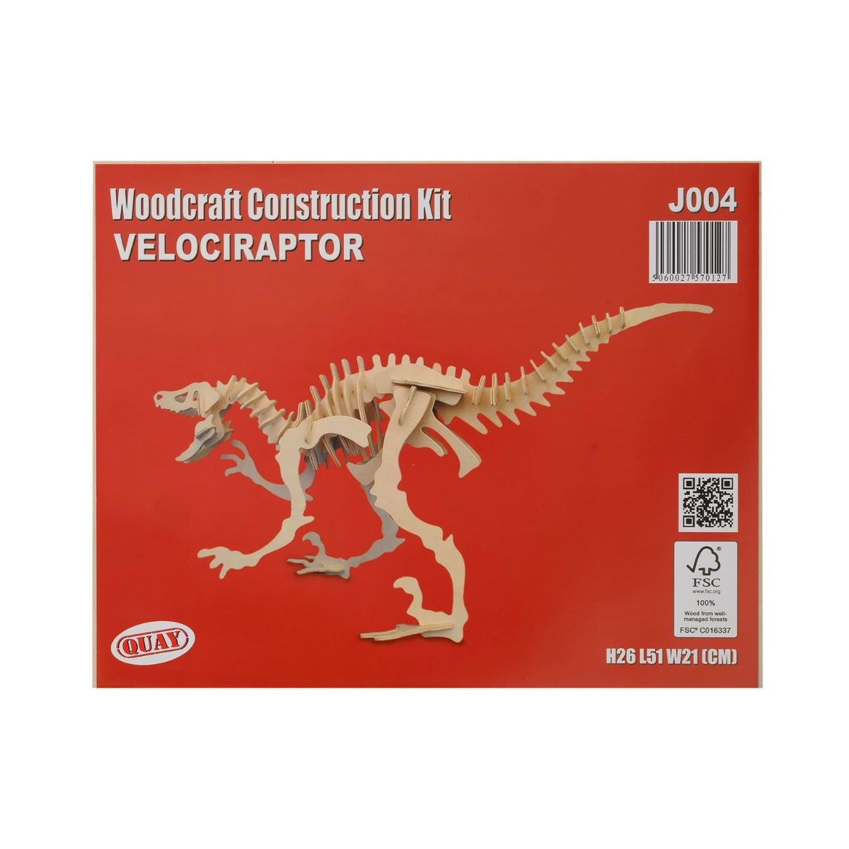 Quay Velociraptor Woodcraft Construction Kit