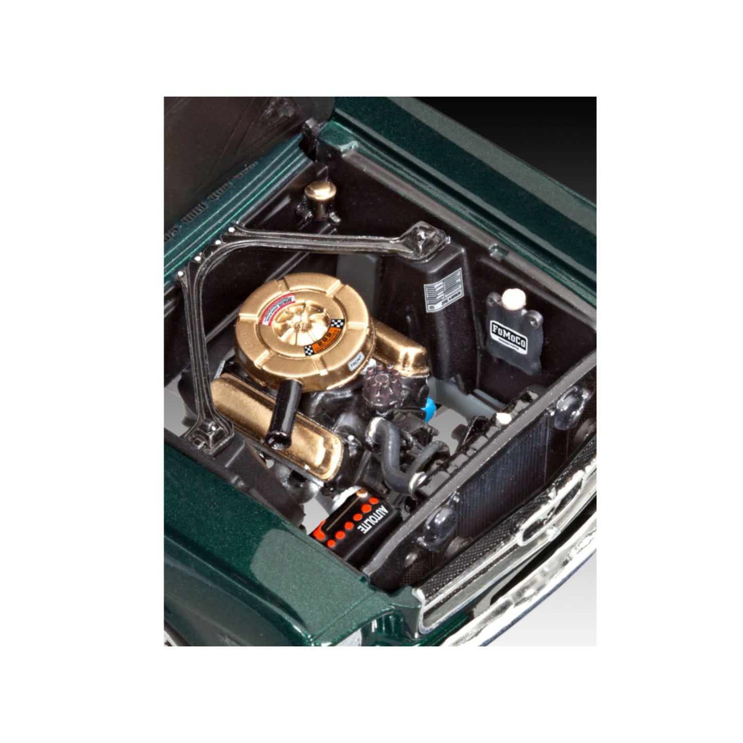 Revell 65 Ford Mustang 2+2 Fastback model car engine