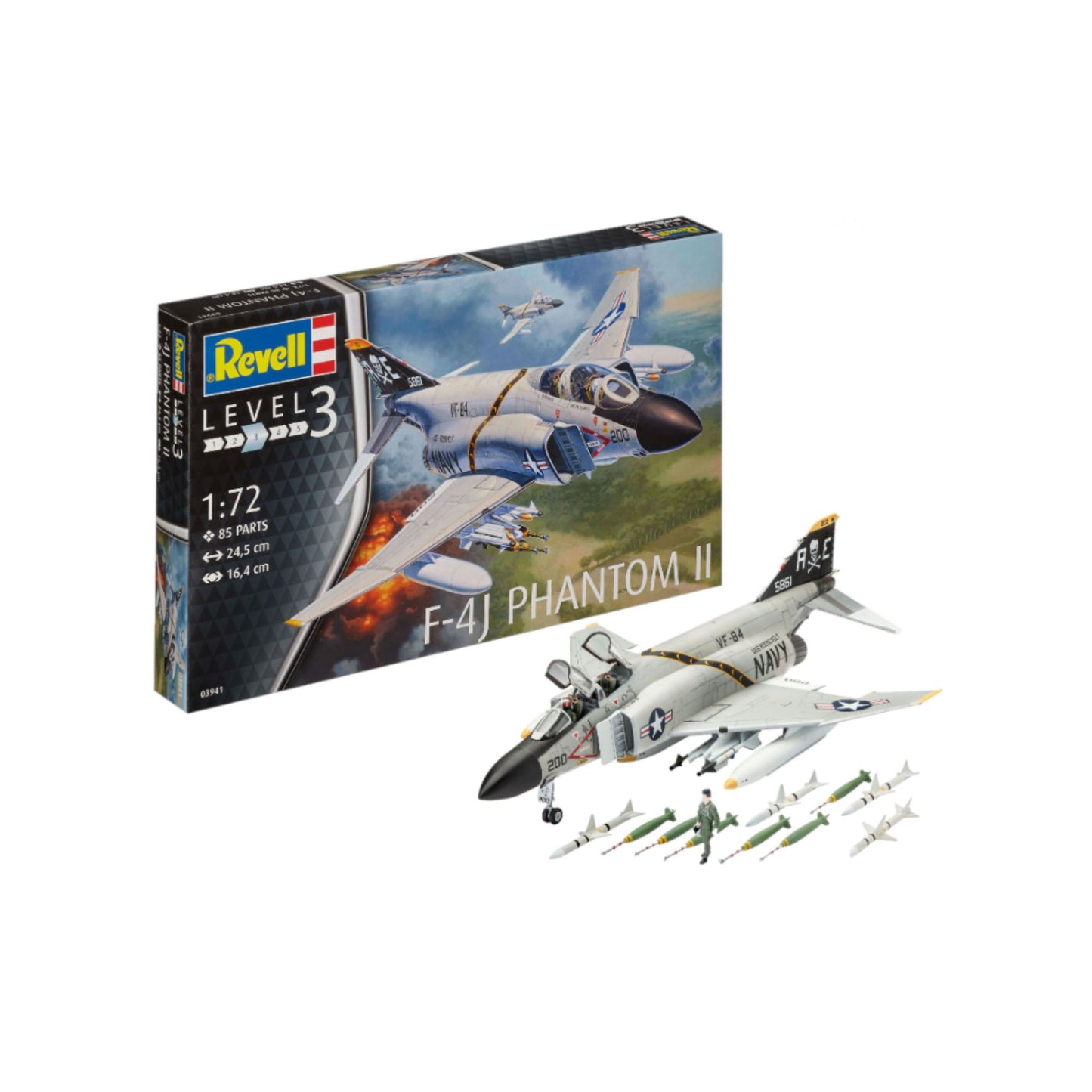 Revell Aircraft F-4J Phantom II 1:72 model aeroplane kit