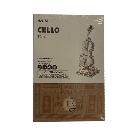 Rolife 3D Wooden Puzzle Cello Model