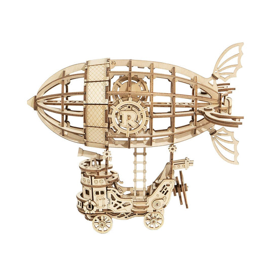Rolife 3D wooden puzzle airship finished model