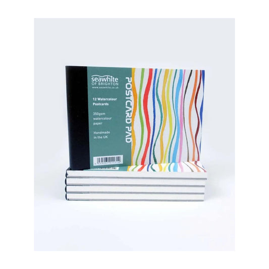 Seawhite postcard pad. 12 watercolour postcards