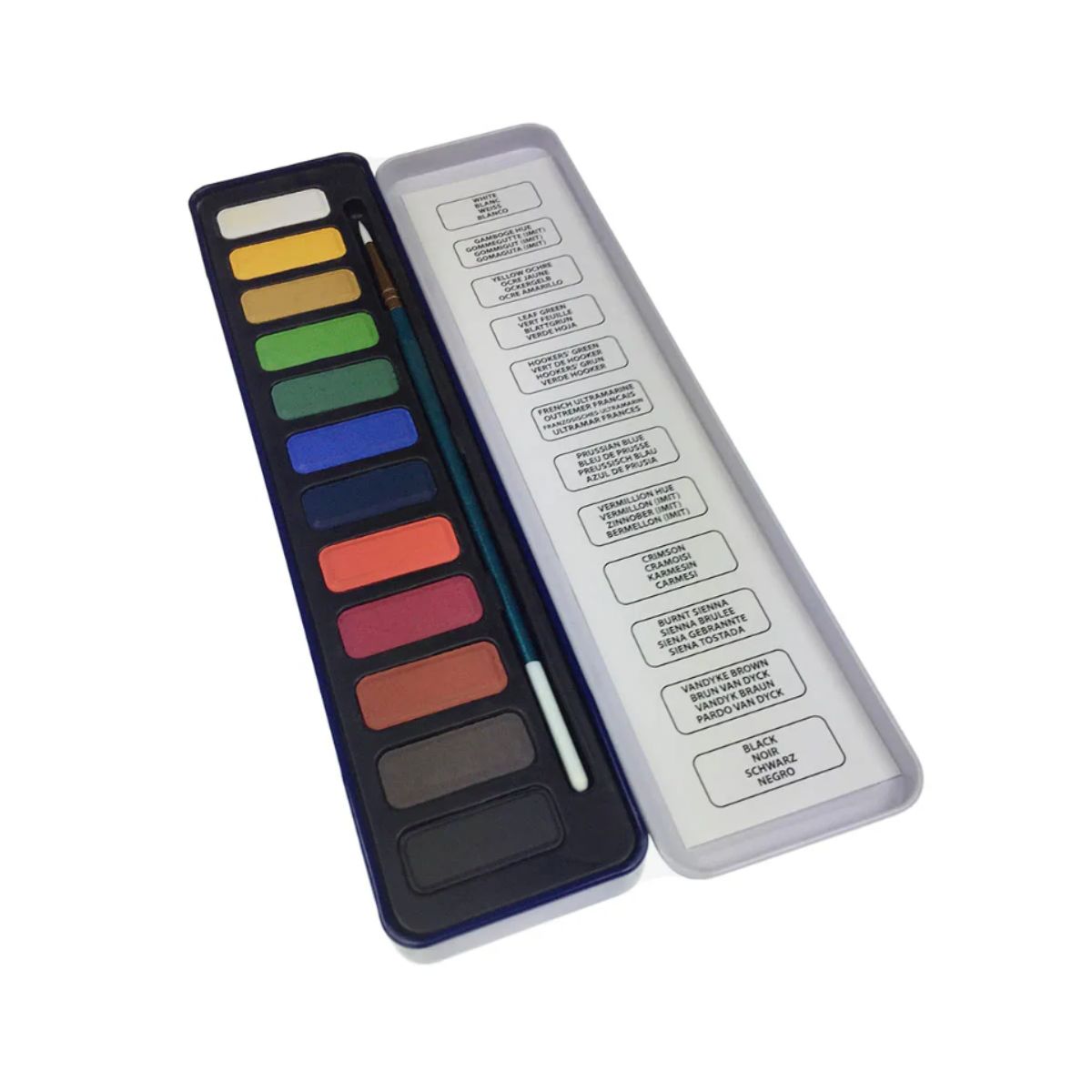 Seawhite Watercolour Paint Tin - 12 colours