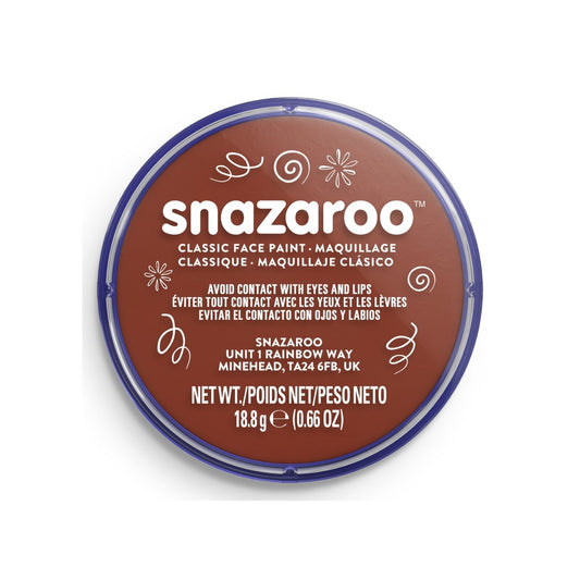 Snazaroo Classic Face Paint - Rust Brown