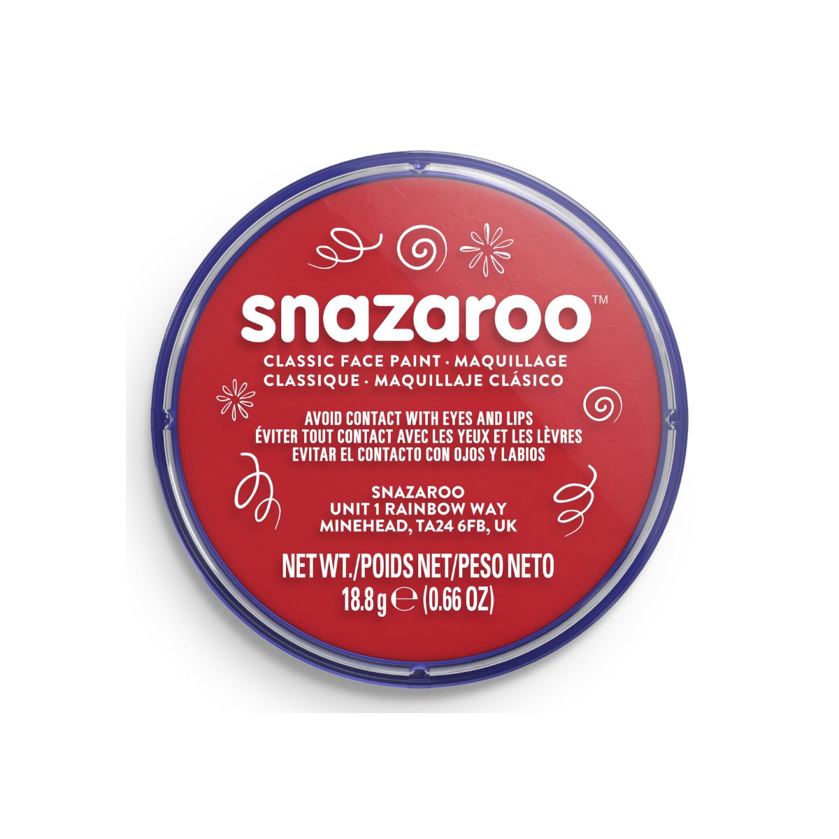 Snazaroo Classic Face Paint - Bright Red