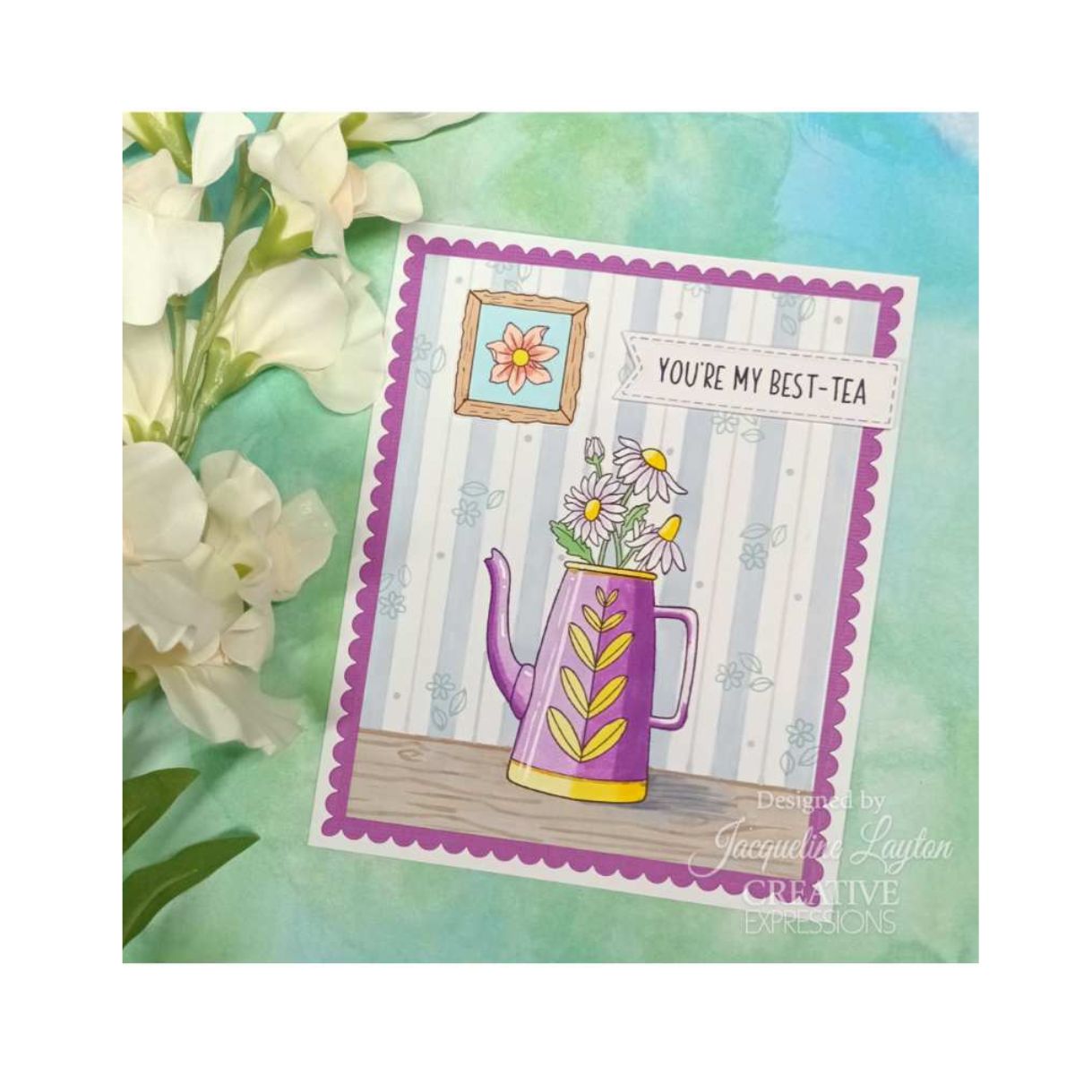 Jane's Doodles Tea-riffic Clear Stamp Set