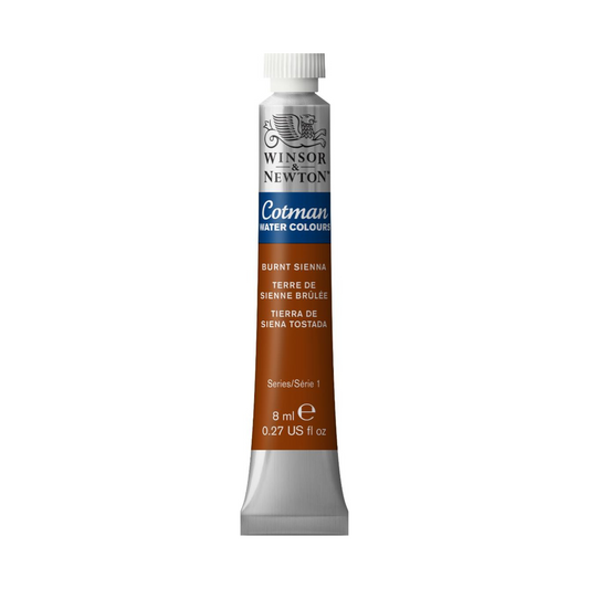 Winsor & Newton Cotman watercolour 8ml - Burnt Sienna