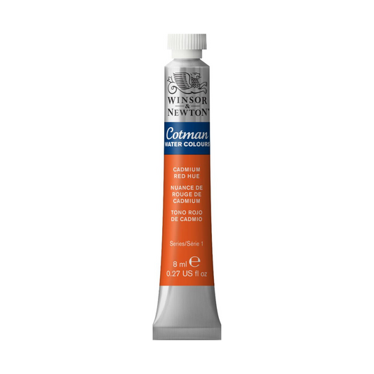 Winsor & Newton Cotman watercolour 8ml - Cadmium Red Hue