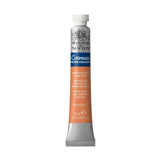 Winsor & Newton Cotman watercolour 8ml - Cadmium Red Pale Hue