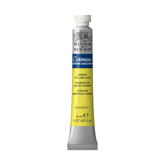 Winsor & Newton Cotman watercolour 8ml - Lemon Yellow