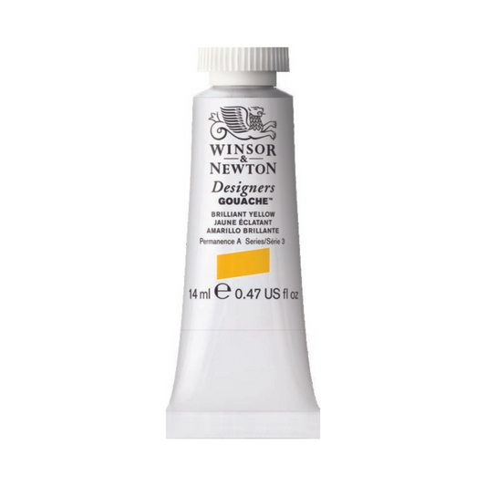 Winsor & Newton Designers Gouache 14ml - Brilliant Yellow