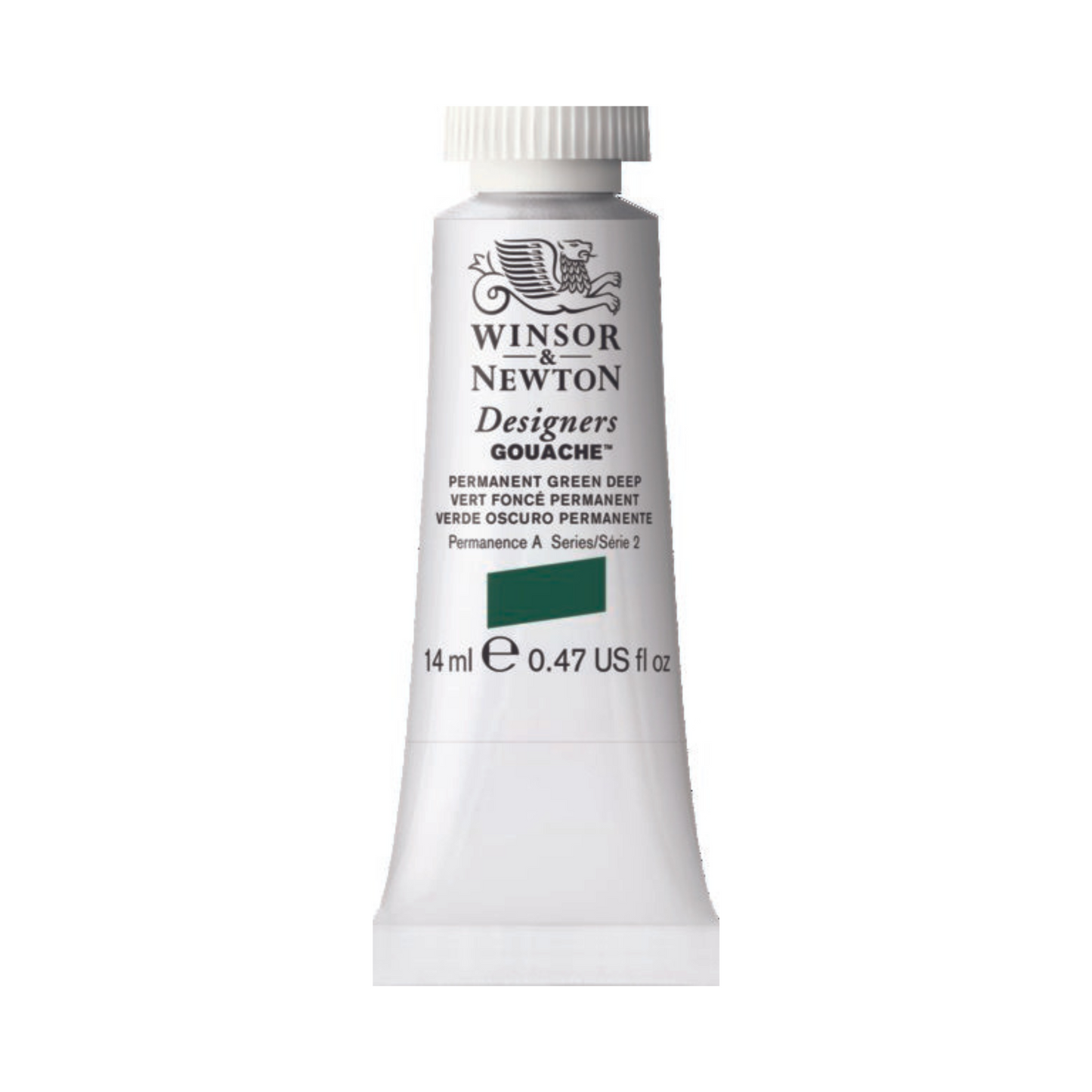 Winsor & Newton Designers Gouache 14ml - Permanent Green Deep