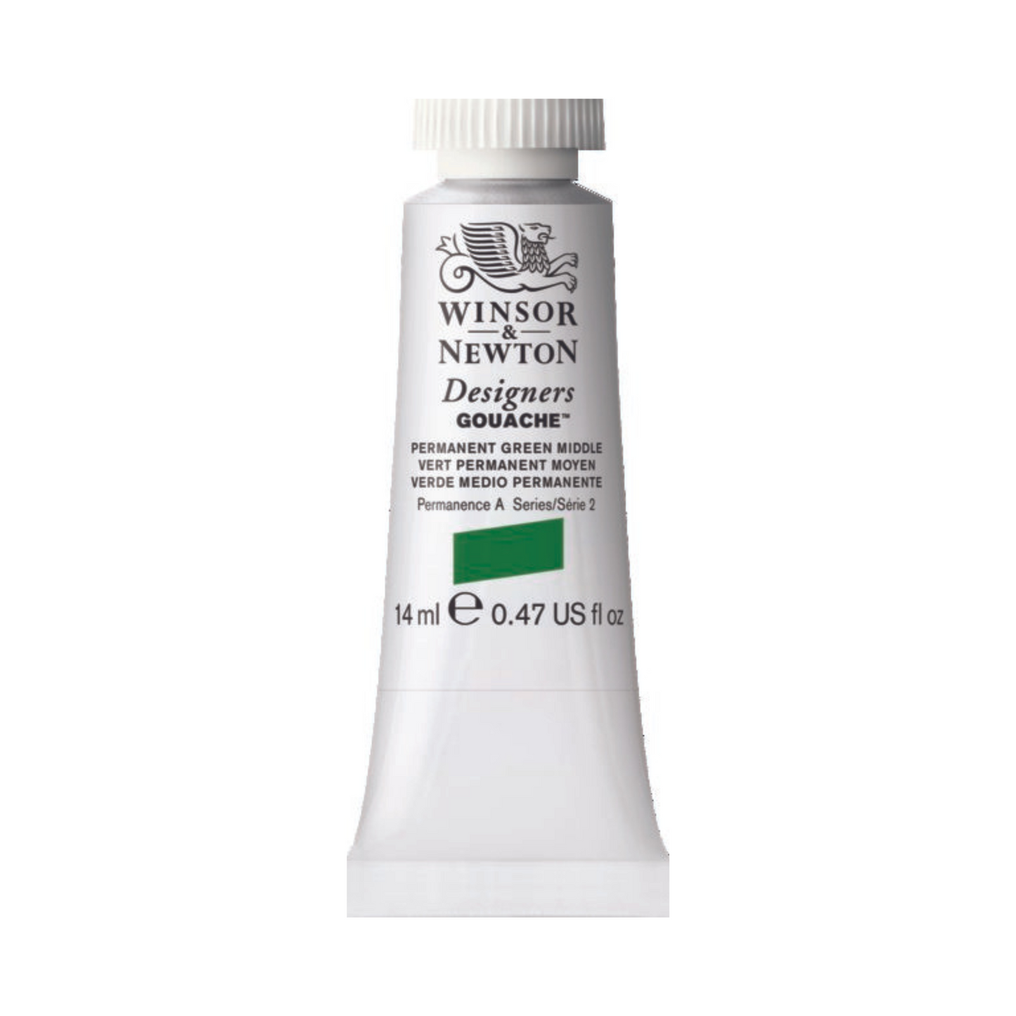Winsor & Newton Designers Gouache 14ml - Permanent Green Middle