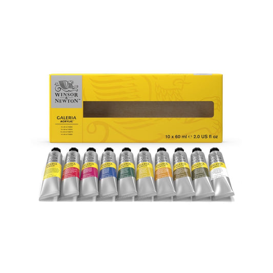 Winsor & Newton Galeria Acrylic Paint Tube Set (10x60ml)