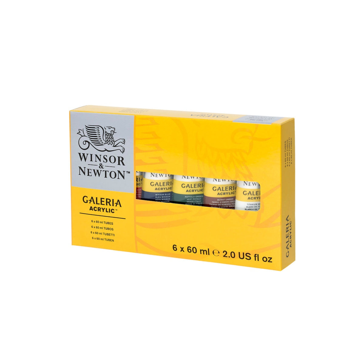 Winsor & Newton Galeria Acrylic Paint Tube Set (6x60ml)