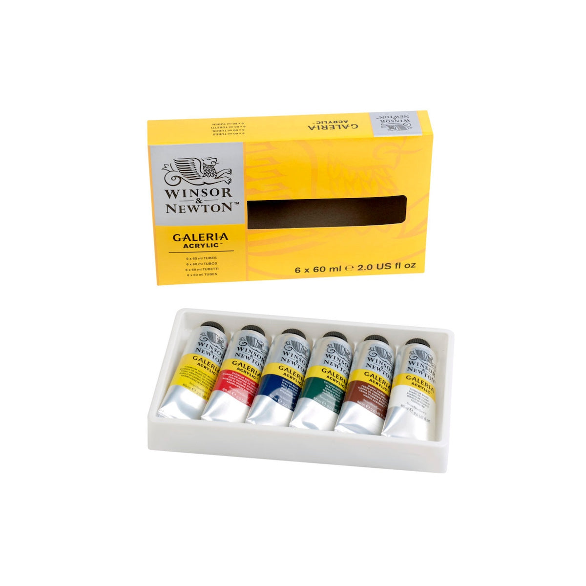 Winsor & Newton Galeria Acrylic Paint Tube Set (6x60ml)