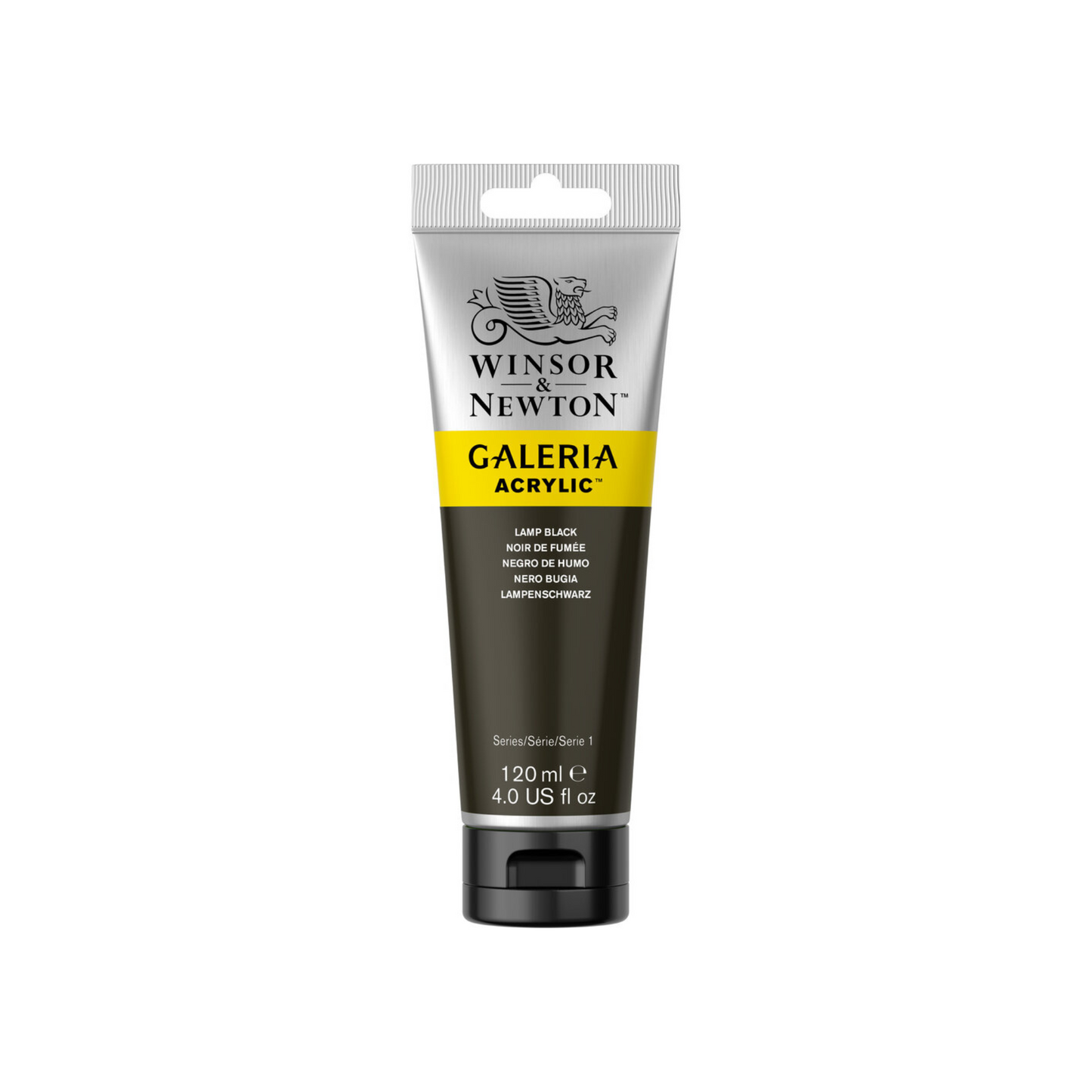 Winsor & Newton Galeria Acrylic 120ml - Lamp Black