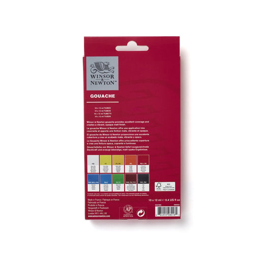 Winsor & Newton Gouache Tube Set (10x12ml)