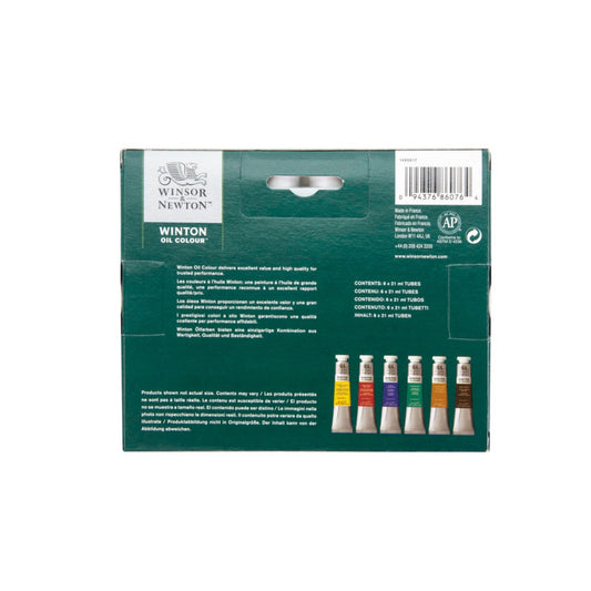 Winsor & Newton Winton Oil Paint Tube Set (6x21ml)