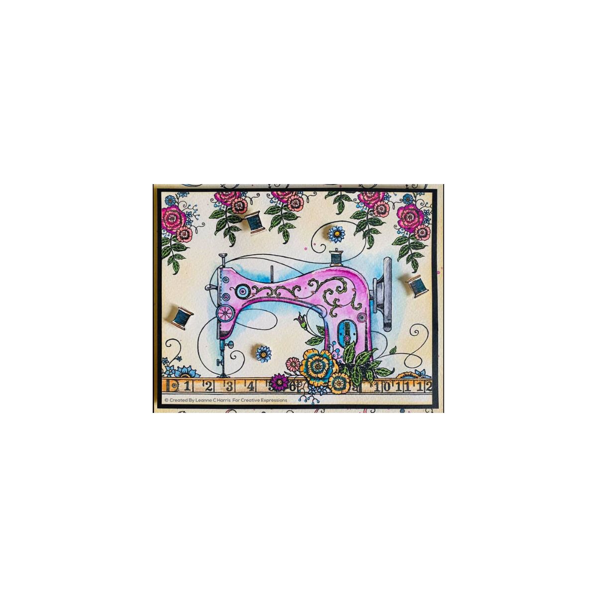 pink ink designs a stitch in time sample card