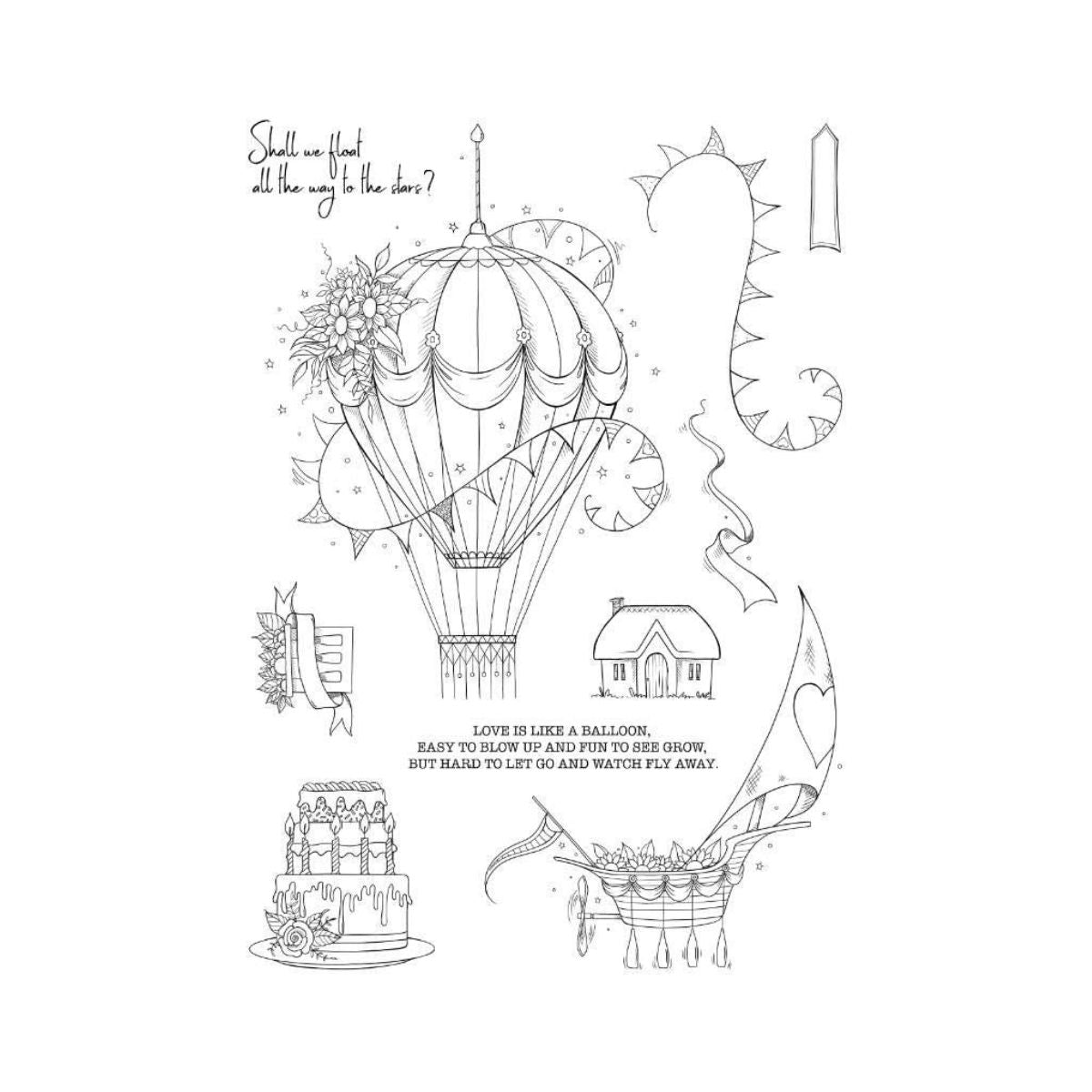 pink ink designs i saw a ship clear stamp
