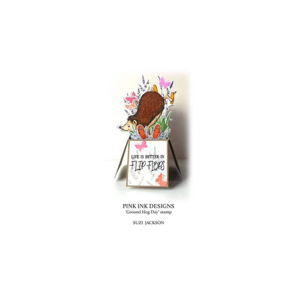 pink ink designs ground hog day sample card