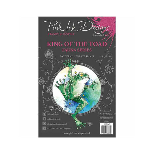 pink ink designs king of the toad stamp