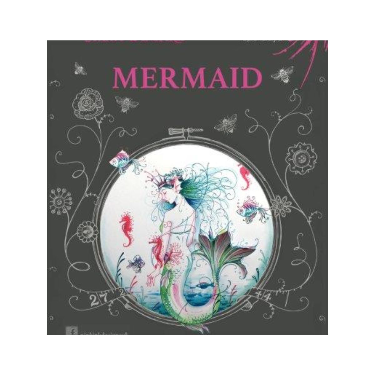 pink ink designs mermaid stamp