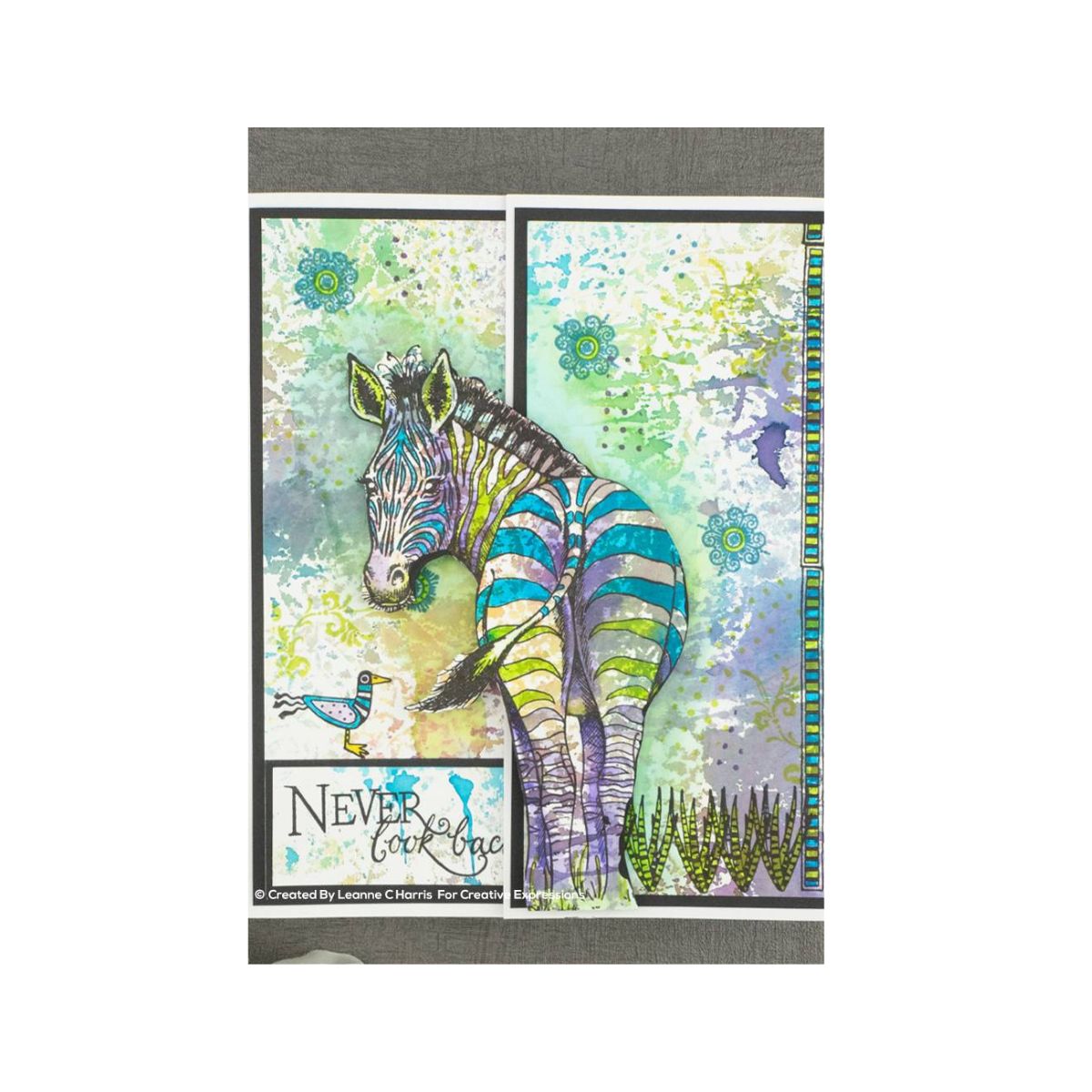 pink ink designs stripes sample card