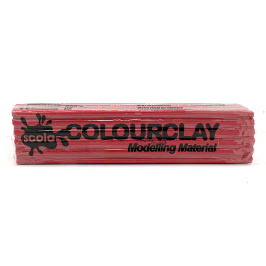 Scola colour clay modelling material cerise dark red
