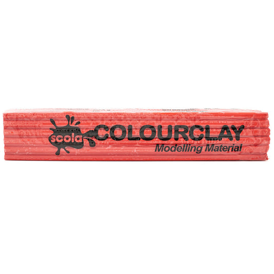 Scola colour clay modelling material red 