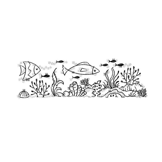 woodware coral reef clear stamp