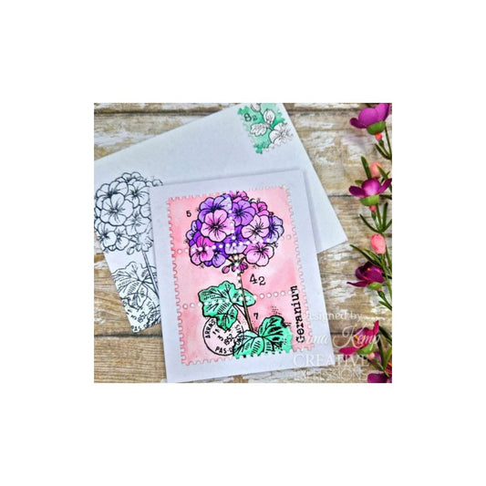 woodware mini geranium sample card