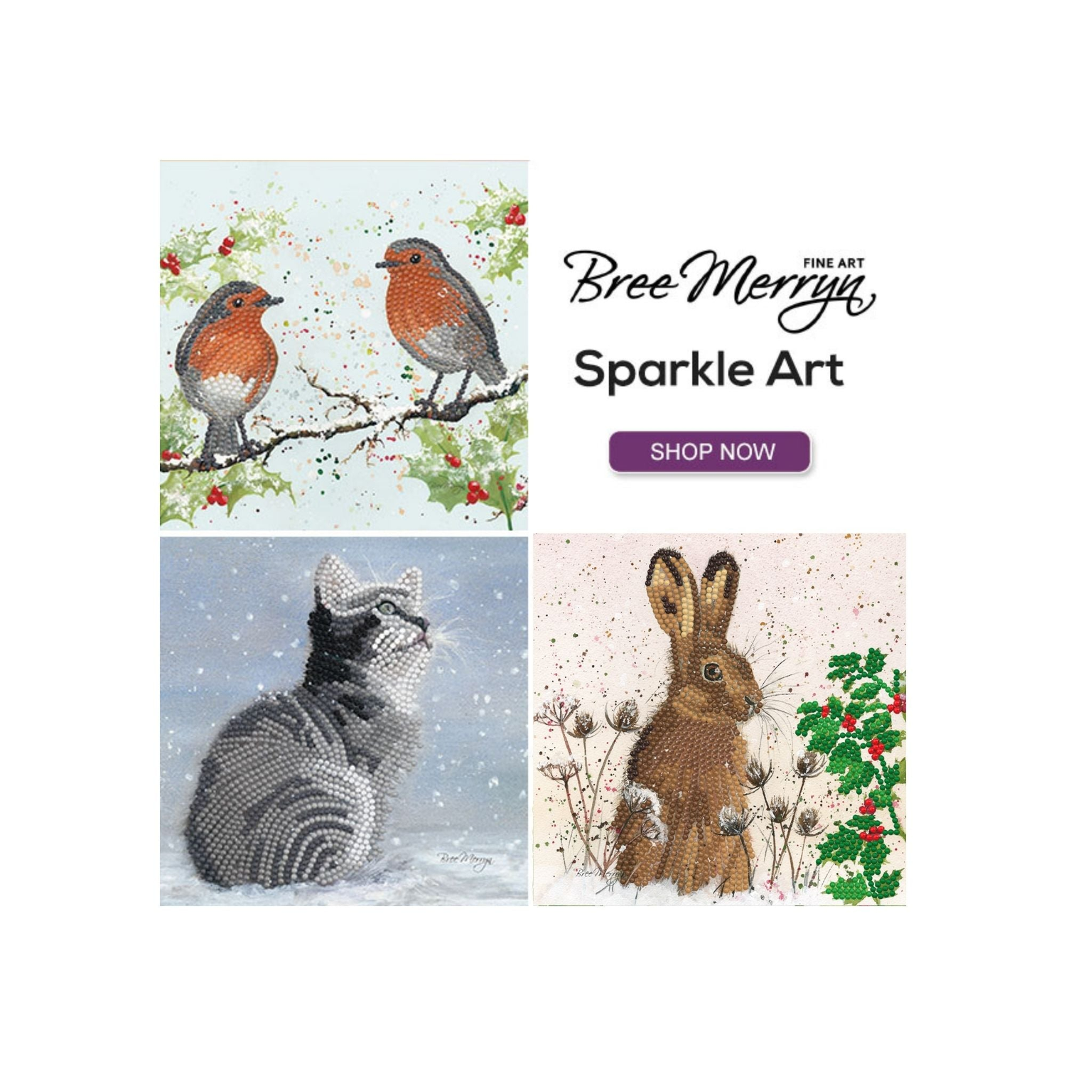 Bree Merryn fine art sparkle art card kits